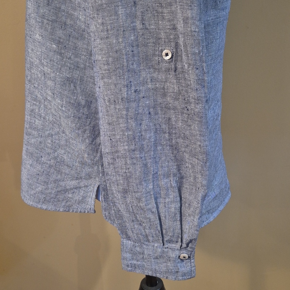 GERRY WEBER Women's 100% Linen Button Down Shirt - Picture 9 of 16